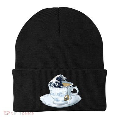 Tea Great Wave Off Kanagawa Beanie