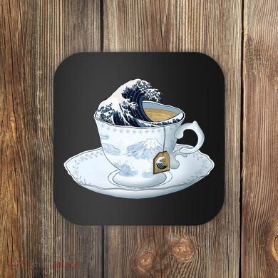 Tea Great Wave Off Kanagawa Coaster