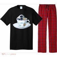 Tea Great Wave Off Kanagawa Pajama Set thumb 0