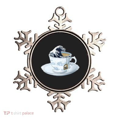 Tea Great Wave Off Kanagawa Ornament