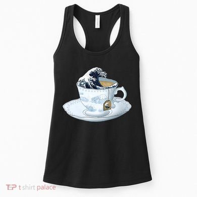 Tea Great Wave Off Kanagawa Women's Tank Top