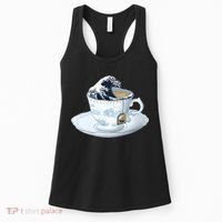Tea Great Wave Off Kanagawa Women's Tank Top thumb 0