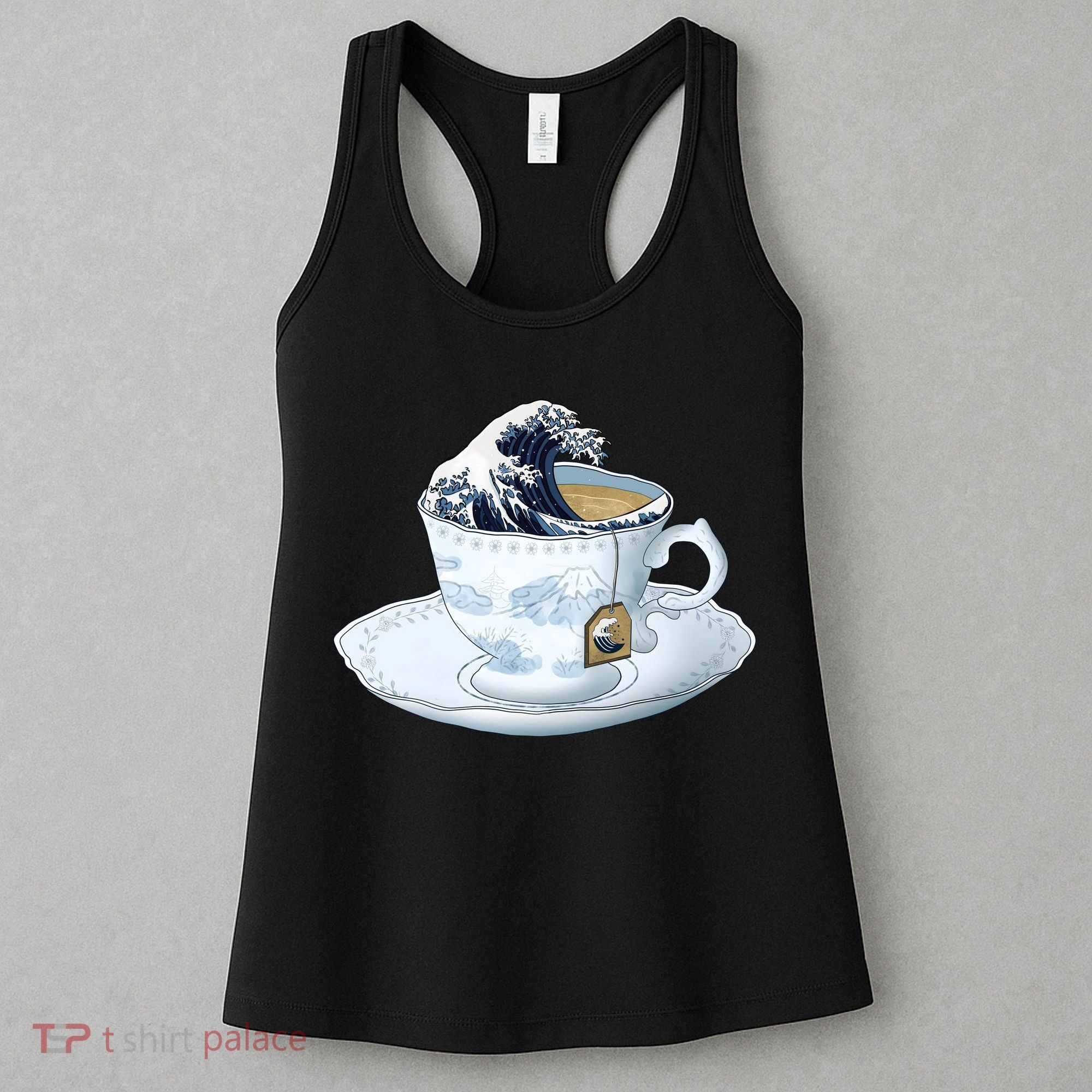Tea Great Wave Off Kanagawa Women's Tank Top
