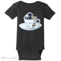 Tea Great Wave Off Kanagawa Baby Bodysuit thumb 0