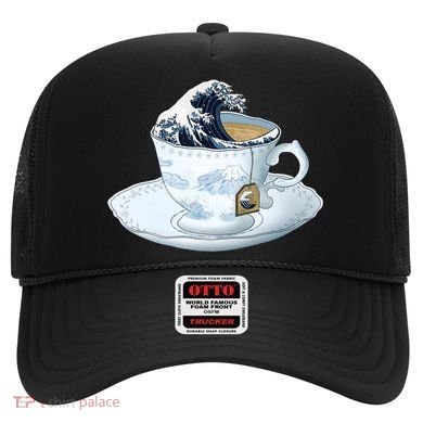 Tea Great Wave Off Kanagawa Hat