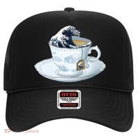 Tea Great Wave Off Kanagawa Hat thumb 0