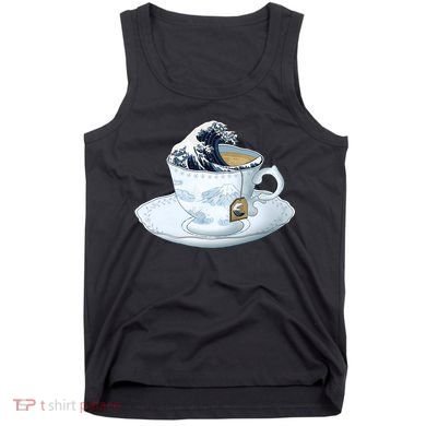 Tea Great Wave Off Kanagawa Tank Top