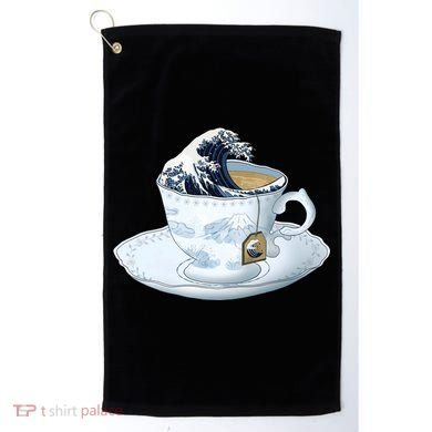 Tea Great Wave Off Kanagawa Golf Towel