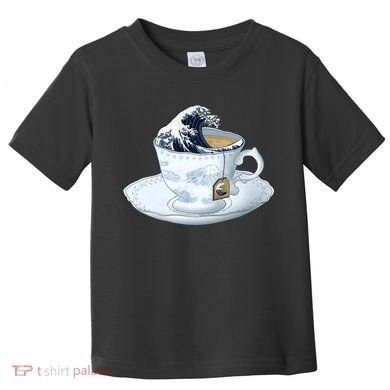 Tea Great Wave Off Kanagawa Toddler T-Shirt