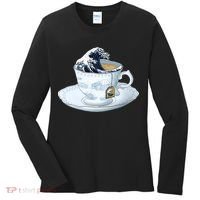 Tea Great Wave Off Kanagawa Women's Long Sleeve Shirt thumb 0