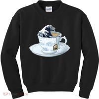 Tea Great Wave Off Kanagawa Kids Sweatshirt thumb 0