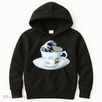 Tea Great Wave Off Kanagawa Kids Hoodie thumb 0