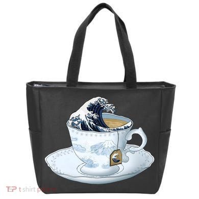 Tea Great Wave Off Kanagawa Tote Bag