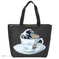 Tea Great Wave Off Kanagawa Tote Bag thumb 0