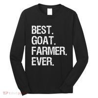 The Goat Whisperer Funny Goat Lover Farmer Long Sleeve Shirt thumb 0