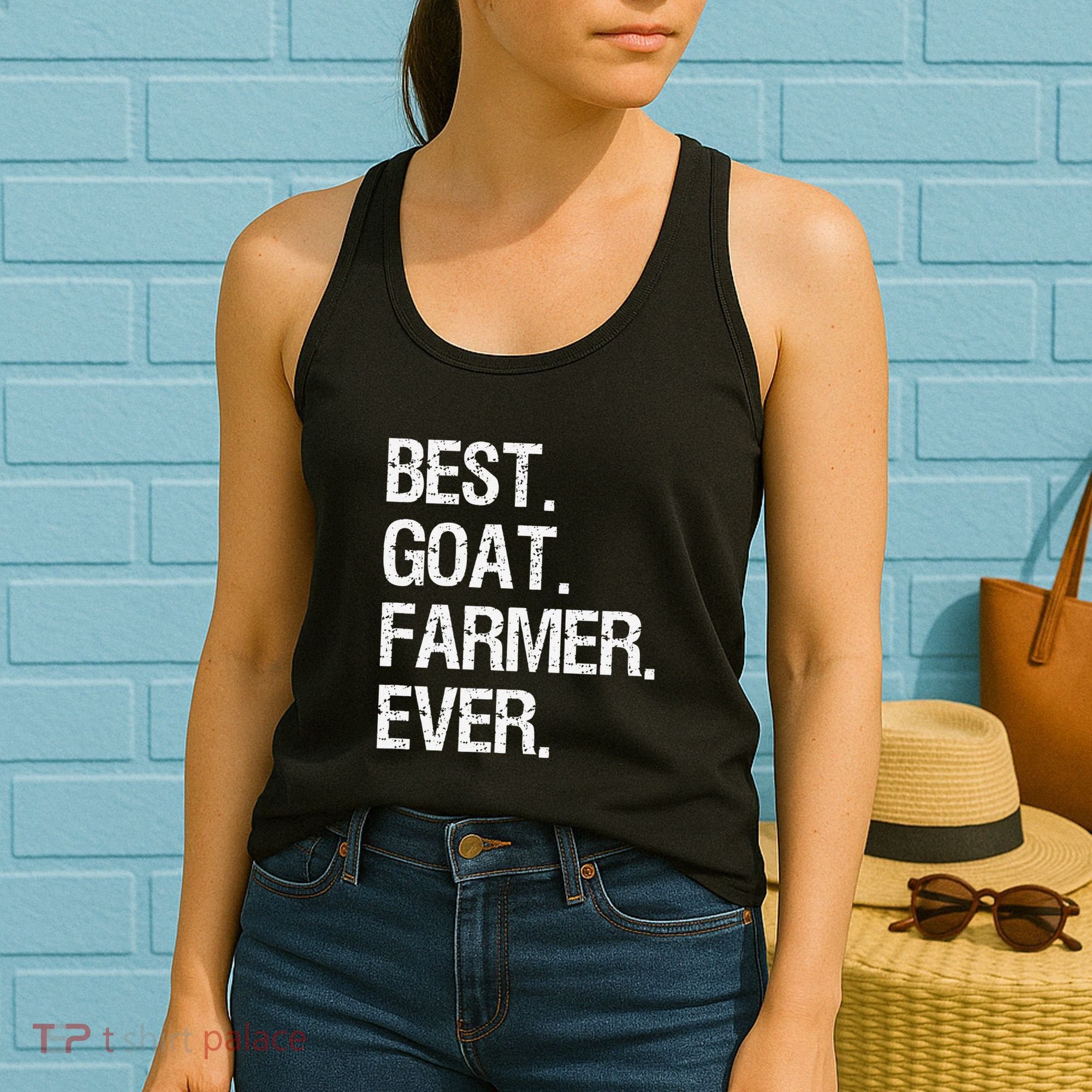 The Goat Whisperer Funny Goat Lover Farmer Women's Tank Top