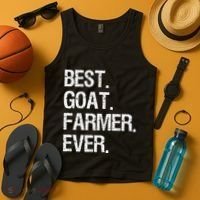 The Goat Whisperer Funny Goat Lover Farmer Tank Top thumb 4