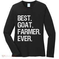 The Goat Whisperer Funny Goat Lover Farmer Women's Long Sleeve Shirt thumb 0