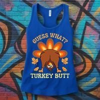 Thanksgiving Guess What Turkey Butt Women's Tank Top thumb 3