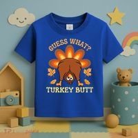 Thanksgiving Guess What Turkey Butt Toddler T-Shirt thumb 3