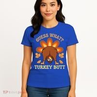 Thanksgiving Guess What Turkey Butt Women's T-Shirt thumb 4