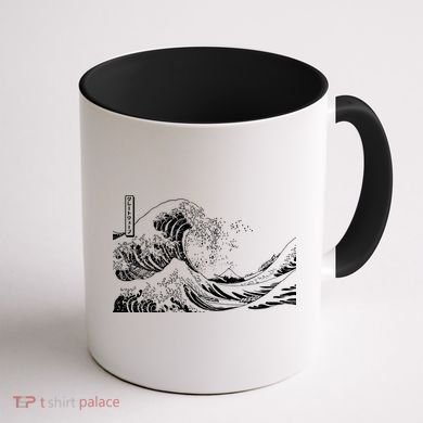 The Great Wave Classic Japanese Art Coffee Mug back