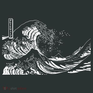 The Great Wave Classic Japanese Art Button