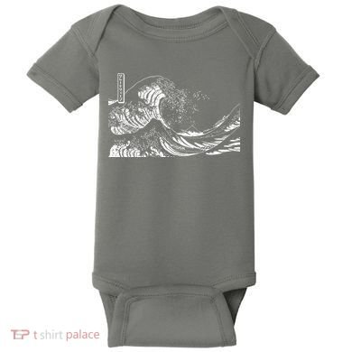 The Great Wave Classic Japanese Art Baby Bodysuit