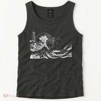 The Great Wave Classic Japanese Art Tank Top thumb 2