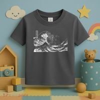 The Great Wave Classic Japanese Art Toddler T-Shirt thumb 3