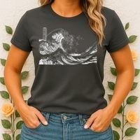 The Great Wave Classic Japanese Art Women's T-Shirt thumb 2