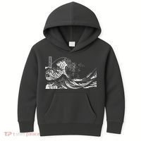 The Great Wave Classic Japanese Art Kids Hoodie thumb 0
