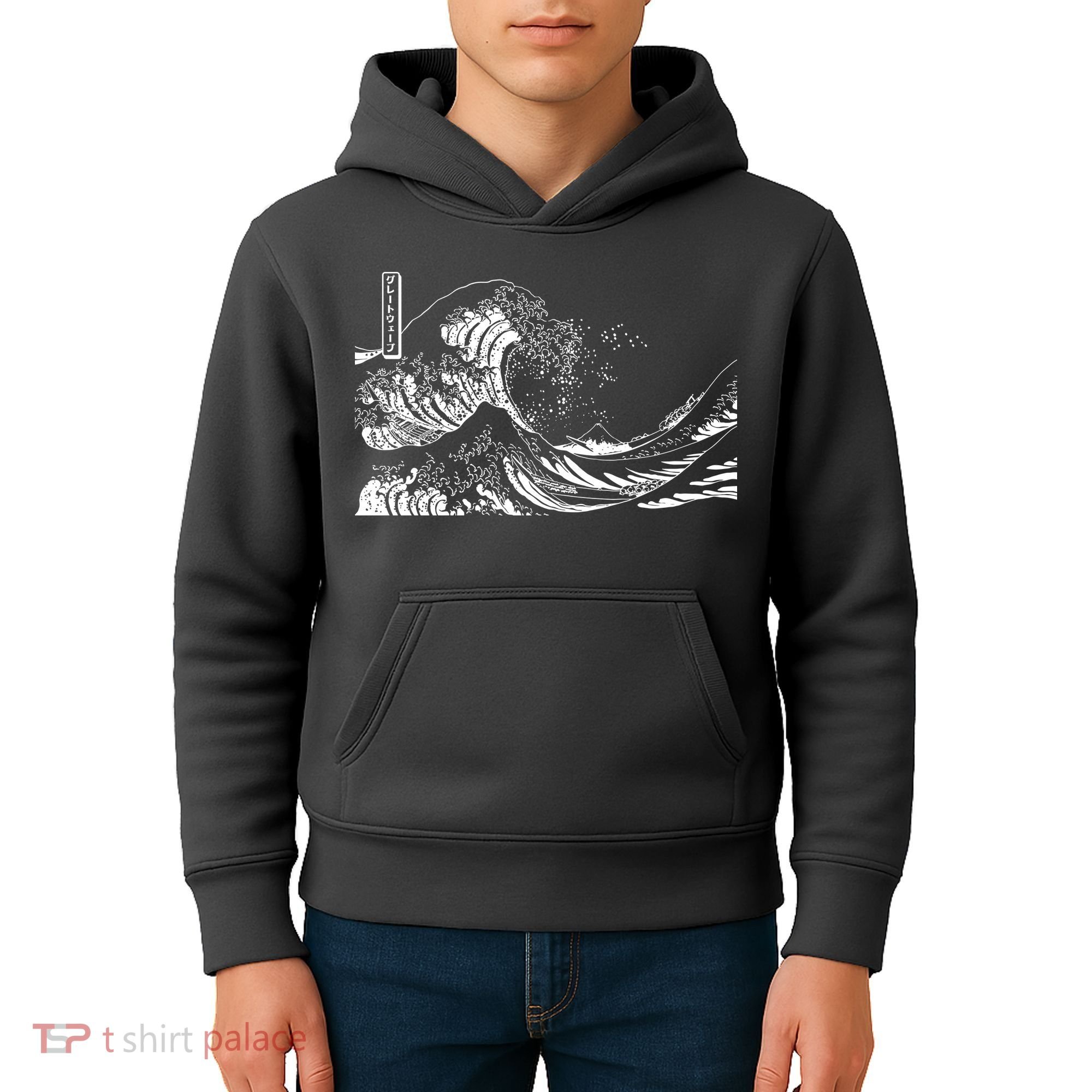 The Great Wave Classic Japanese Art Kids Hoodie