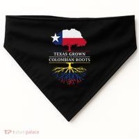 Texas Grown With Colombian Roots Colombia USA-Made Doggie Bandana thumb 0