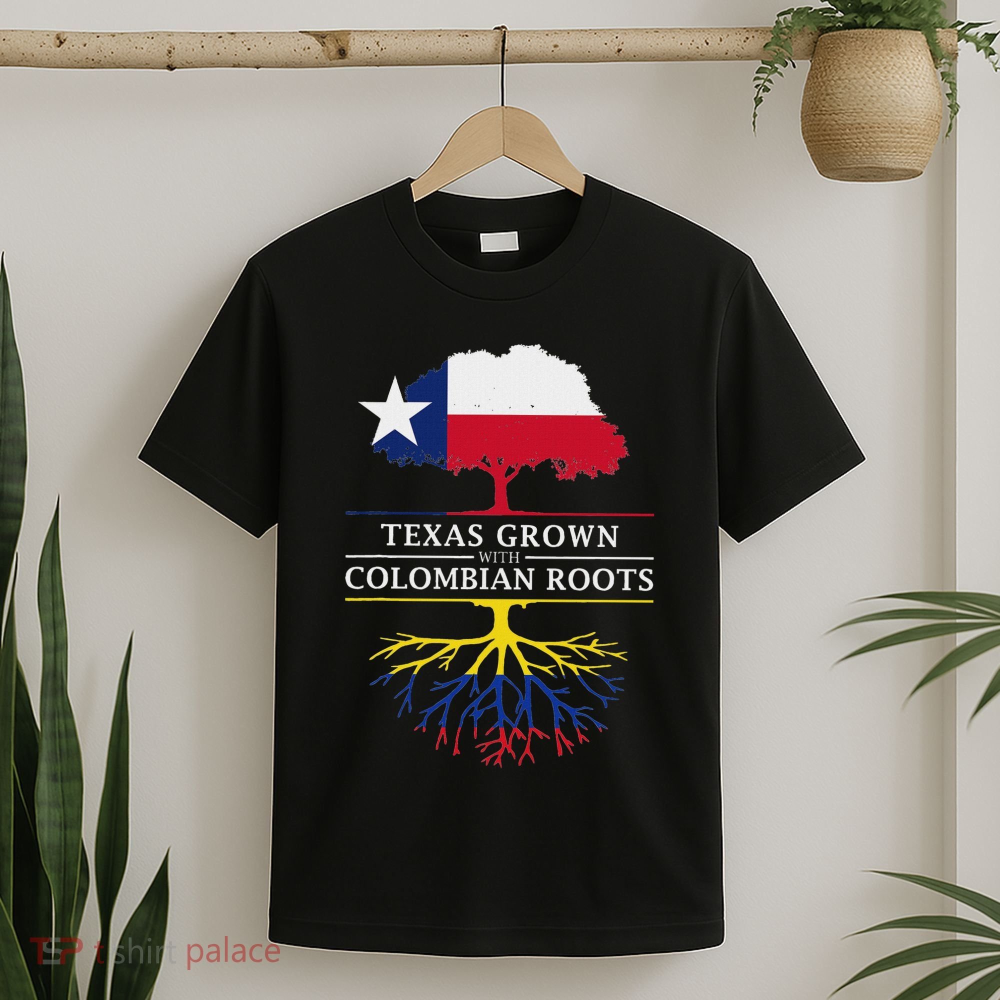 Texas Grown With Colombian Roots Colombia T-Shirt