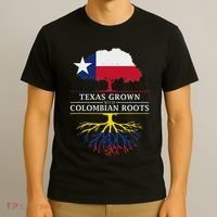 Texas Grown With Colombian Roots Colombia T-Shirt thumb 3