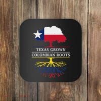 Texas Grown With Colombian Roots Colombia Coaster thumb 0