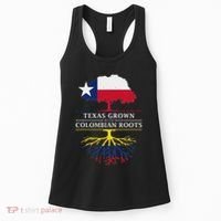 Texas Grown With Colombian Roots Colombia Women's Tank Top thumb 0