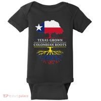 Texas Grown With Colombian Roots Colombia Baby Bodysuit thumb 0