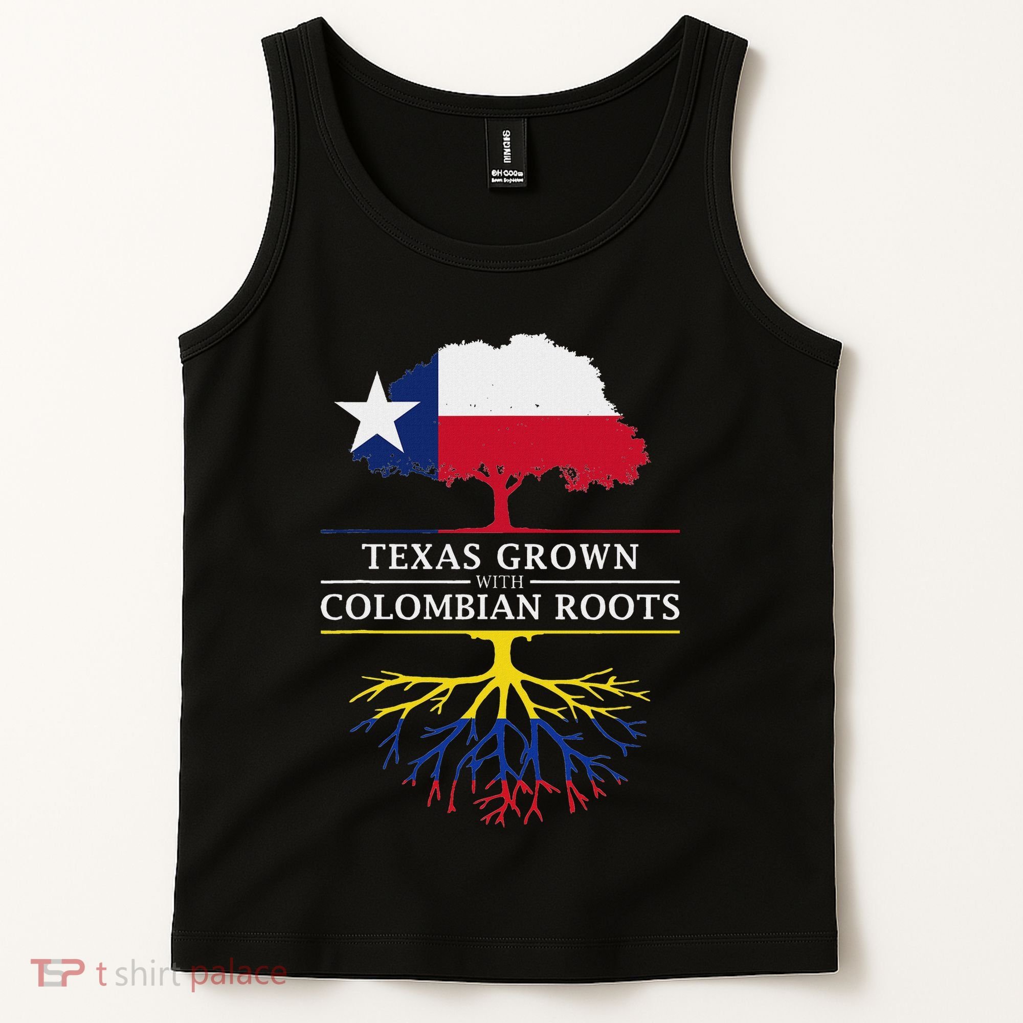 Texas Grown With Colombian Roots Colombia Tank Top