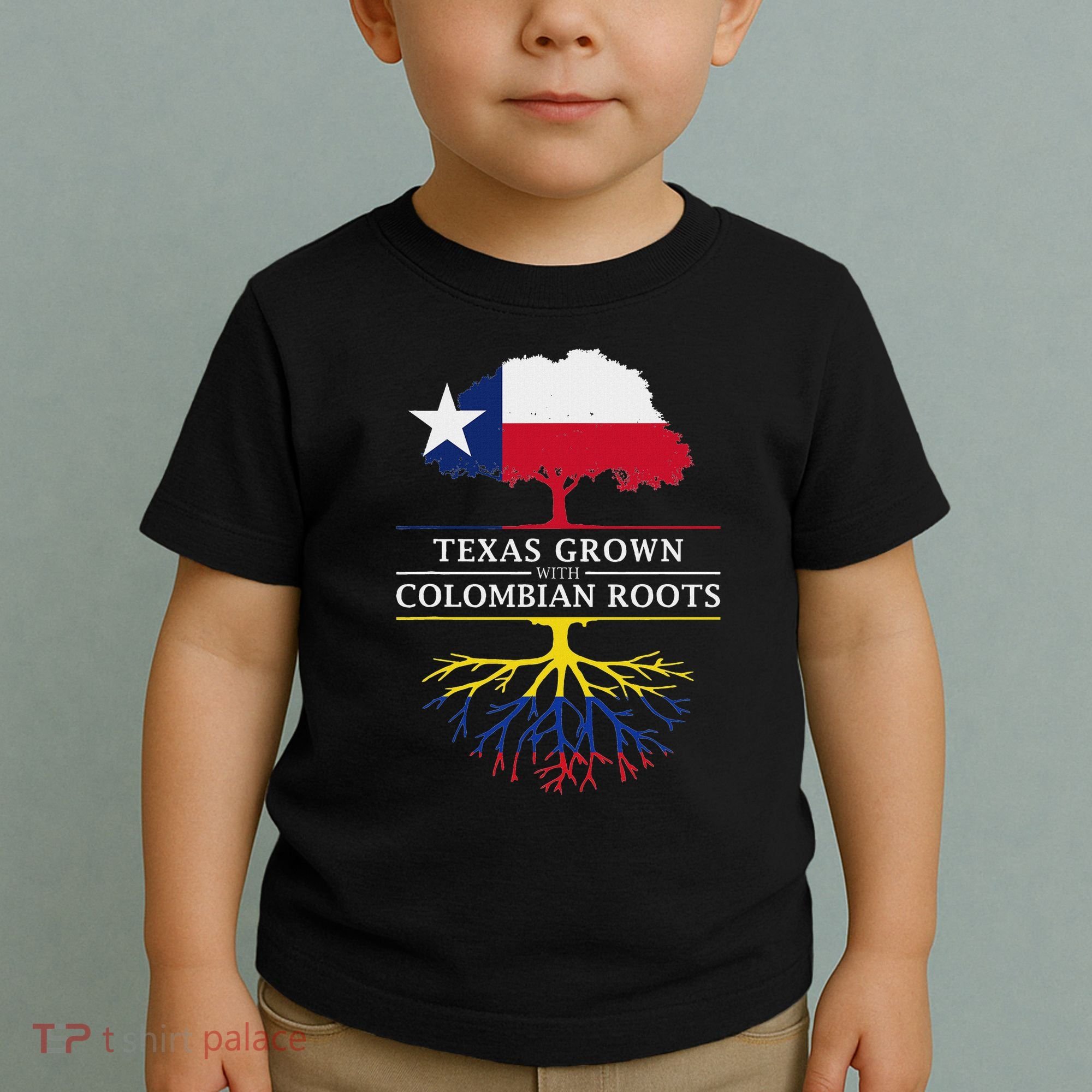 Texas Grown With Colombian Roots Colombia Toddler T-Shirt
