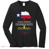 Texas Grown With Colombian Roots Colombia Women's Long Sleeve Shirt thumb 0