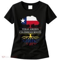 Texas Grown With Colombian Roots Colombia Women's T-Shirt thumb 0