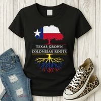 Texas Grown With Colombian Roots Colombia Women's T-Shirt thumb 3