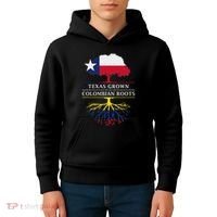 Texas Grown With Colombian Roots Colombia Kids Hoodie thumb 4