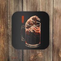 The Great Wave Of Beer Coaster thumb 0