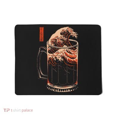 The Great Wave Of Beer Mousepad