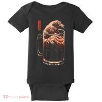 The Great Wave Of Beer Baby Bodysuit thumb 0