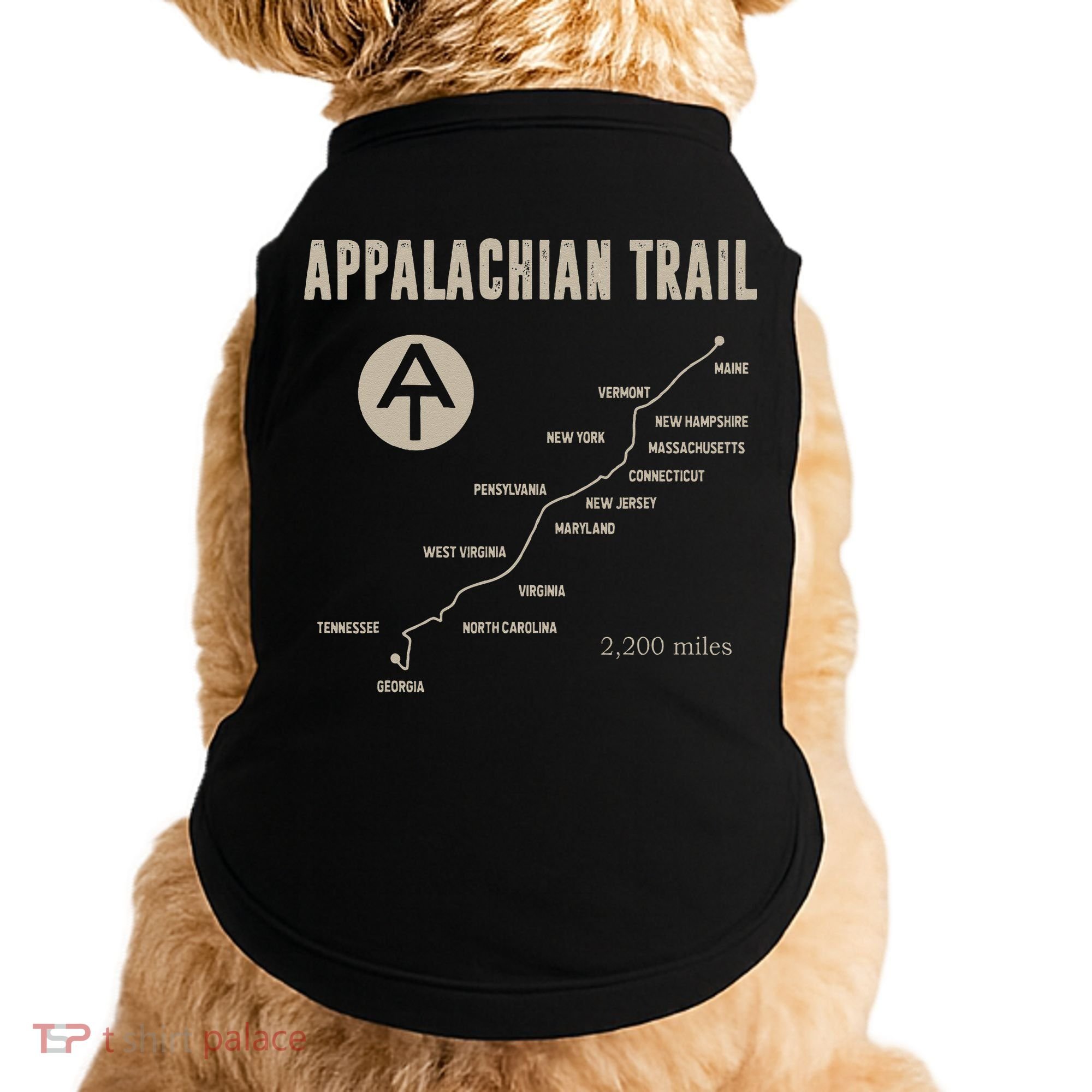 Thruh Hiker Appalachian Trail Hiking Doggie Tank