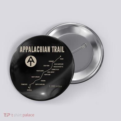 Thruh Hiker Appalachian Trail Hiking Button